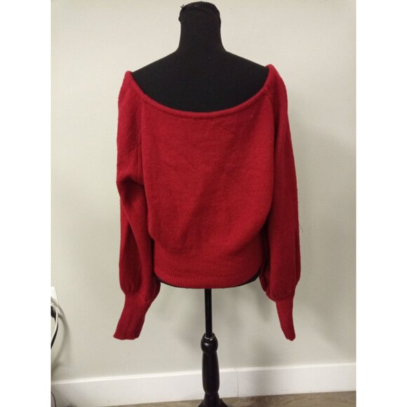 Venus Women's Red Cropped Sweater Size XL - Picture 3 of 6